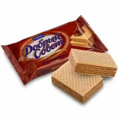 ШТУЧКА ВАФ ВОР ДОБРЫЙ СОВЕТ ШОК.НА ФРУКТОЗЕ 73 ГР*48 АКЦИЯ