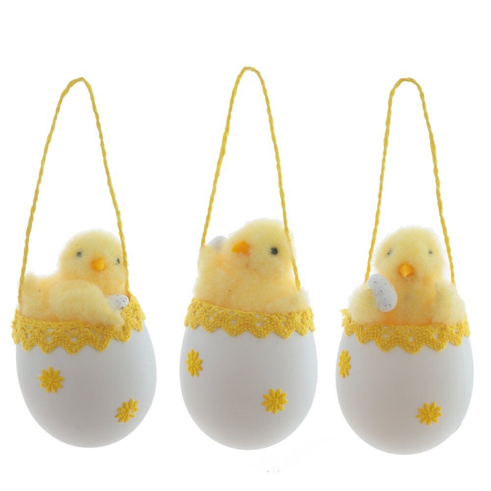 GAEM Изделие декоративное подвесное "Цыпленок" (блок 12шт), L6 W6 H10 см, 3в.