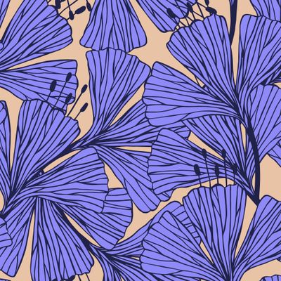 Decorative flowers seamless pattern.