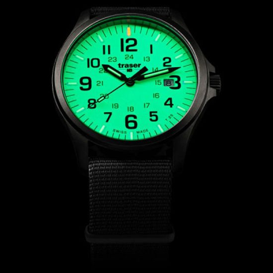 Швейцарские тактические часы Traser P67 OFFICER PRO GUNMETAL Lime 107431