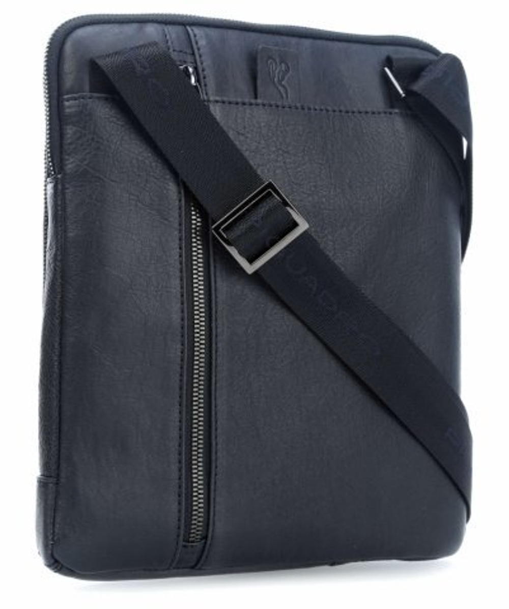 Сумка кросс-боди Piquadro Black Square/Ocean blue