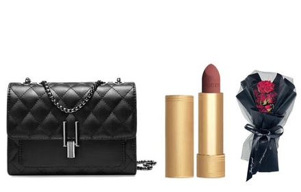Набор декоративной косметики GUCCI Gold Tube Матовый Floral Lipstick Makeup Sets Natural Long-Lasting Complexion Formal Wear Bouquet Bag
