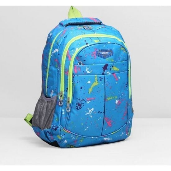 Рюкзак школьный голубой