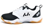 LEFUS Low top Badminton Shoes Unisex White Black