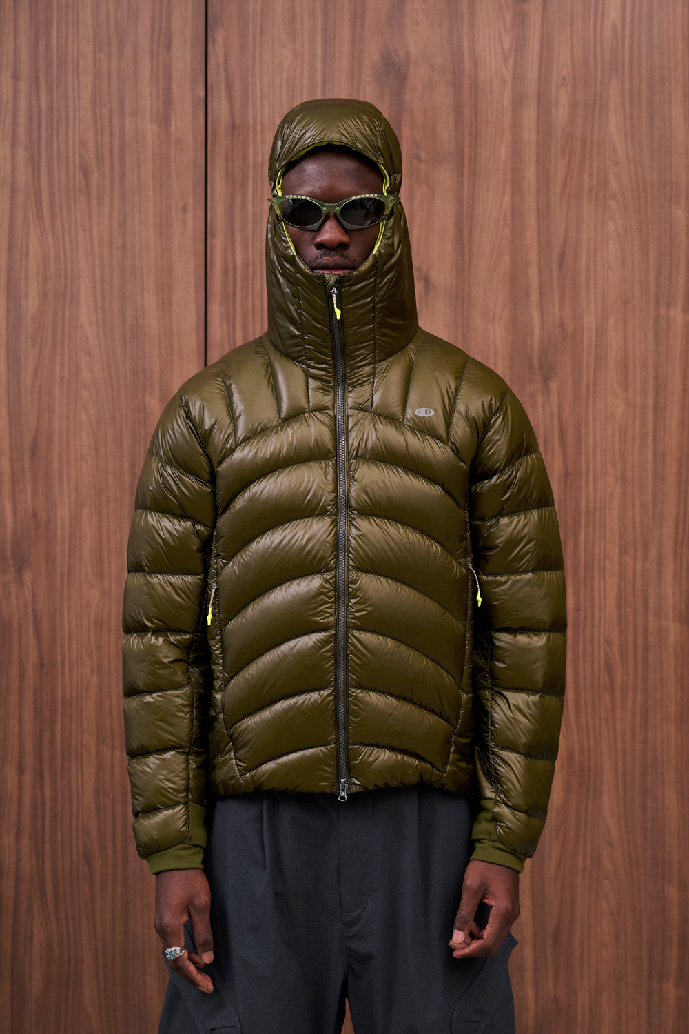 Куртка Nothomme Blue Ultra-Lightweight Water-Repellent Baffled Down Jacket "Olive Green"