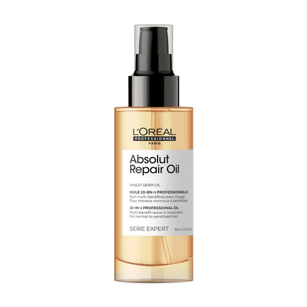 Масло для восстановления поврежденных волос, L`oreal Professionnel Serie Expert Absolut Repair Oil Gold 90 мл
