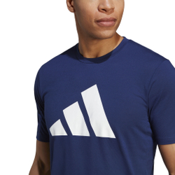 Мужское теннисное поло adidas Training Essential Feel Ready Logo T-Shirt Men - Dark Blue, White
