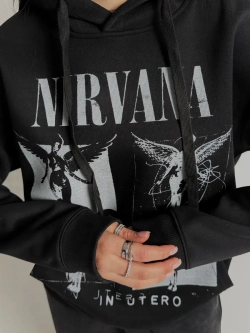Худи PARABOLA Nirvana оверсайз варенка для мужчин и женщин