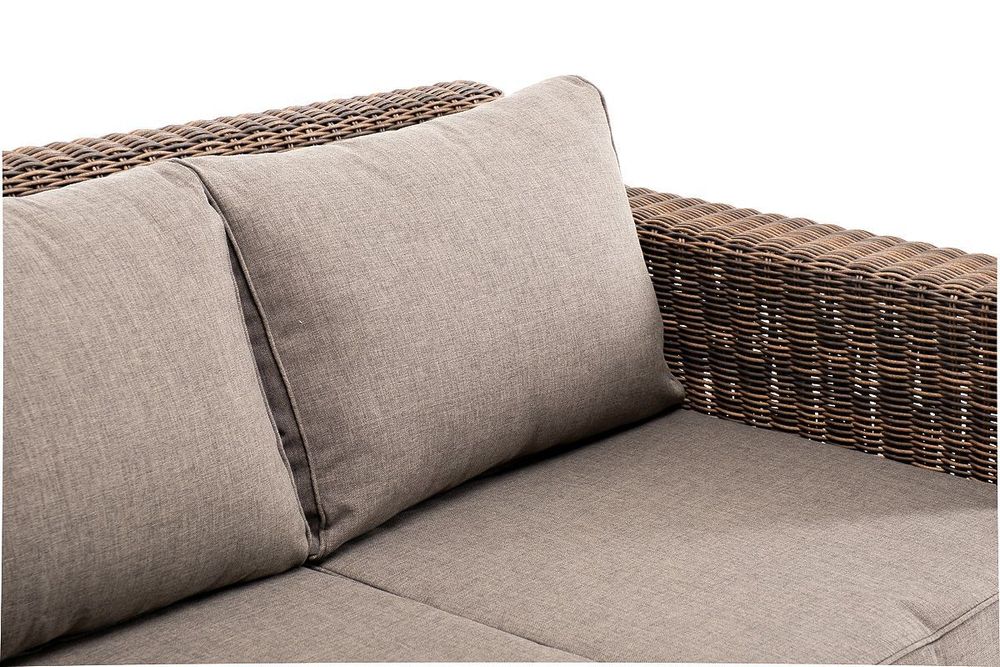 "Боно" диван из искусственного ротанга трехместный, цвет коричневый