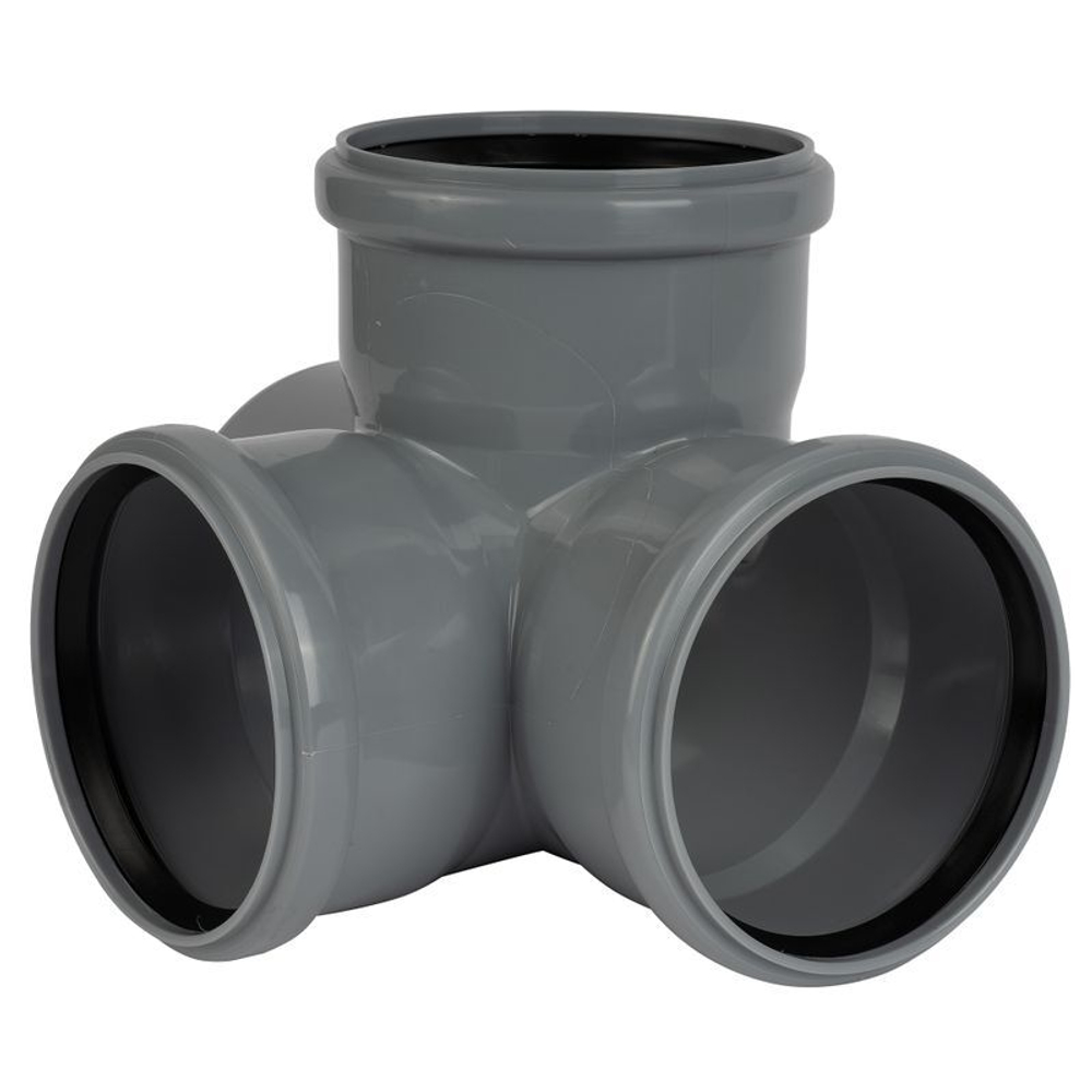 Крестовина канализационная двухплоскостная RTP 110х110х110 мм 87,5°