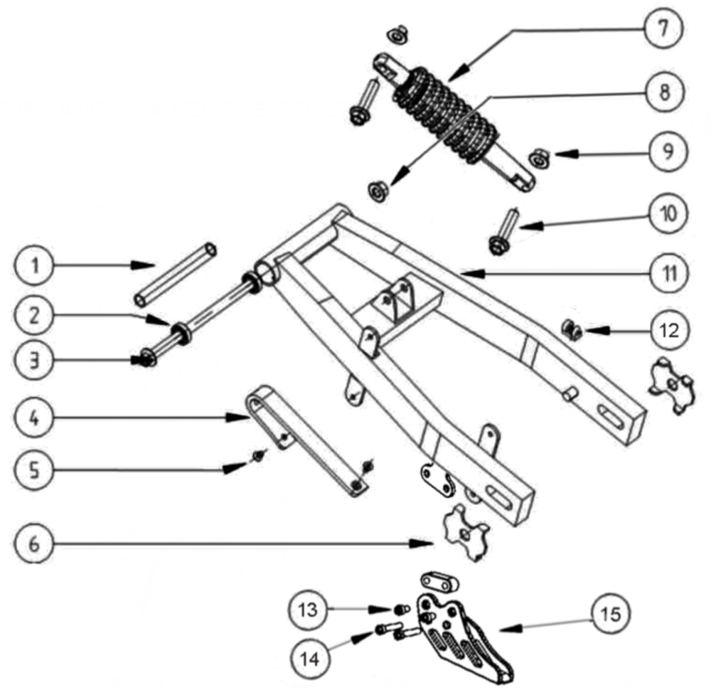 Запчасти B к питбайку Motax MINICROSS 60 PS_ES