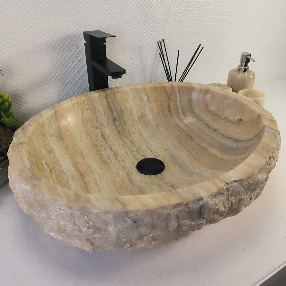 Раковина из оникса Erozy Green EO-64738 57*46*15 0163