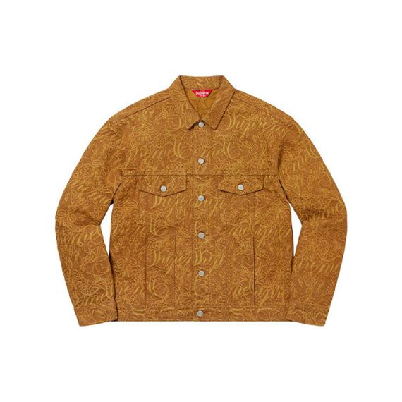 Supreme Supreme FW22 Week10 Script Jacquard Denim Trucker Jacket