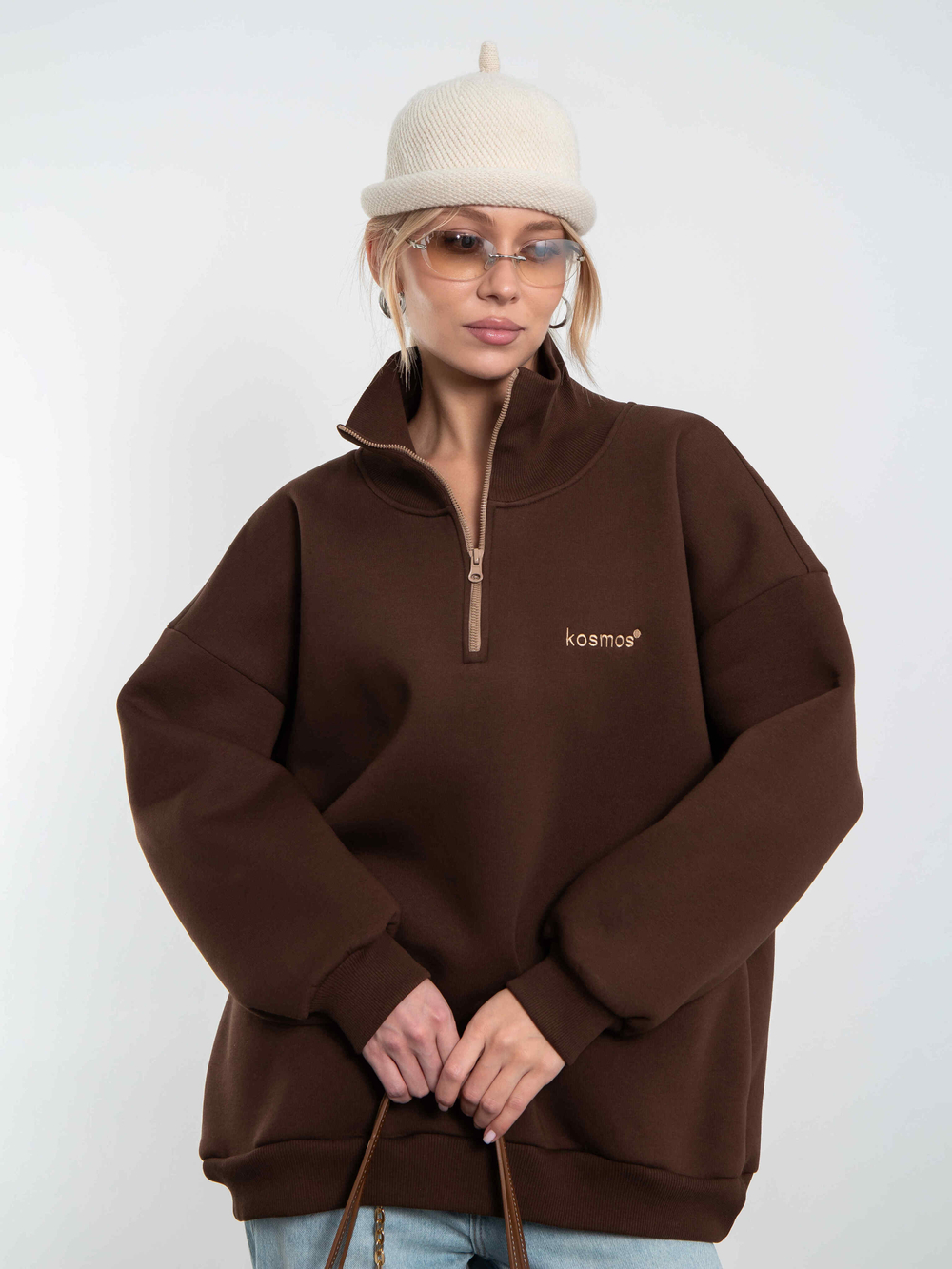 Свитшот на молнии Everest Коричневый