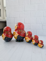 Матрёшка "с лесными дарами" пузатая 5мест