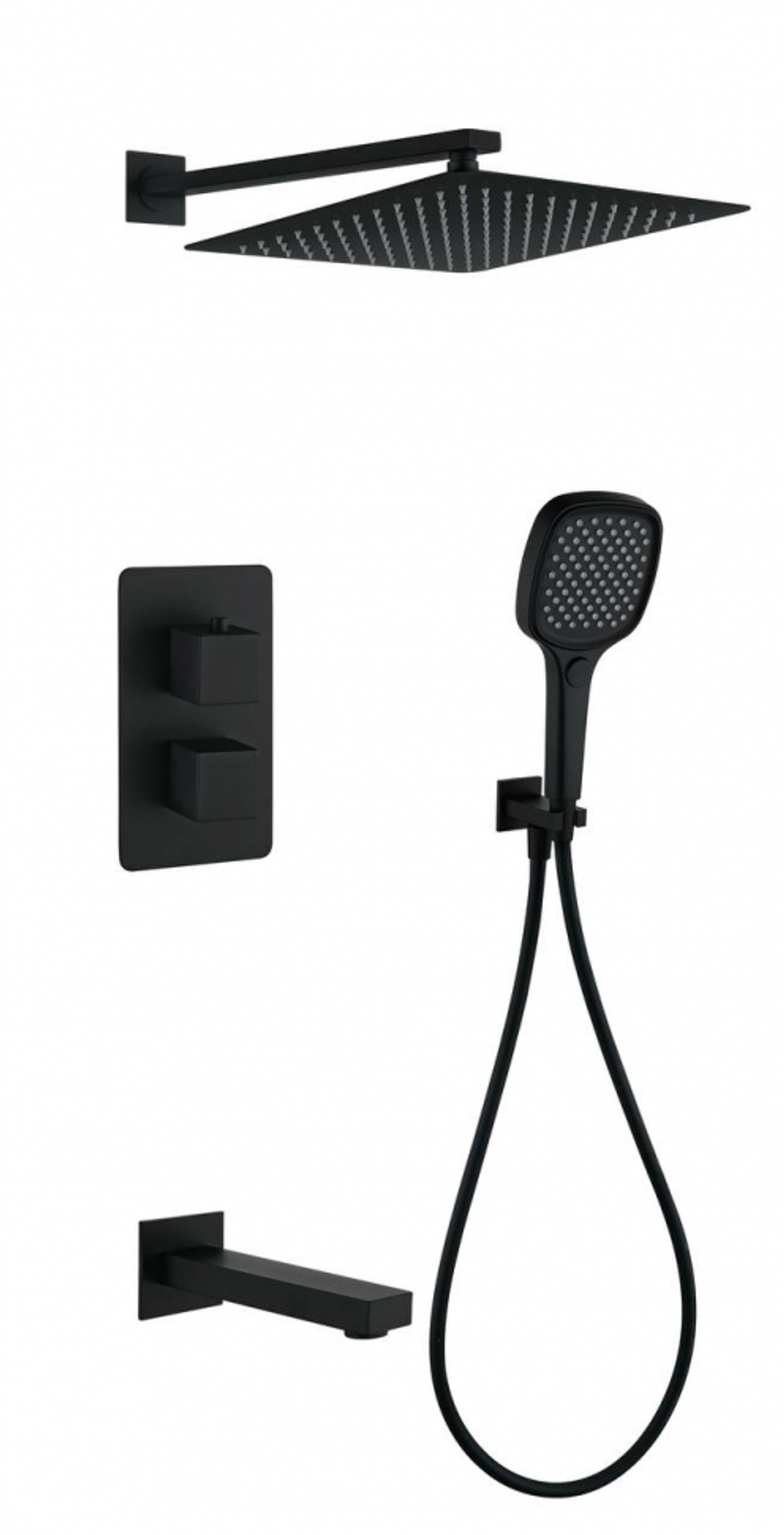 Душевая система скрытого монтажа Grocenberg GB5050BL с Термостатом Vernet (Франция)