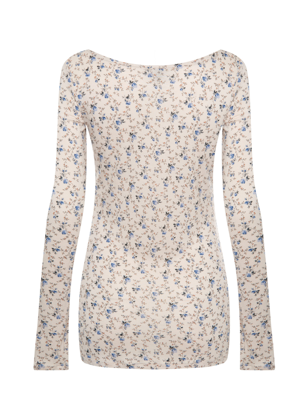 Лонгслив с декольте BLUE ROSE