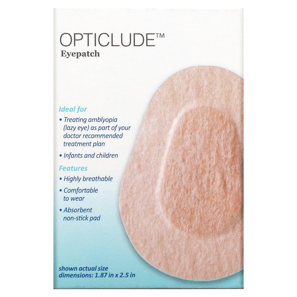 Nexcare, Opticlude Junior, патчи для глаз, 20 штук