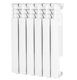 Радиатор алюминиевый Evolution EvA 350 боковое подключение белый 6 секций