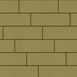 Тротуарная плитка ПРЯМОУГОЛЬНИК 750х250 мм - Стандарт Желтый