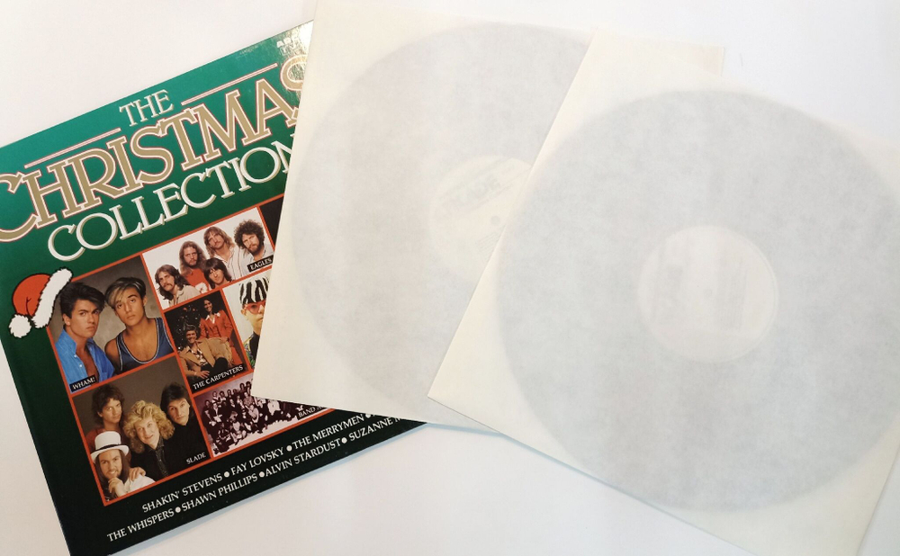 Винтажная виниловая пластинка LP Сборник The Christmas Collection 2LP (Wham, Abba, Elton John, Slade, Andy Williams) (Holland 1988)