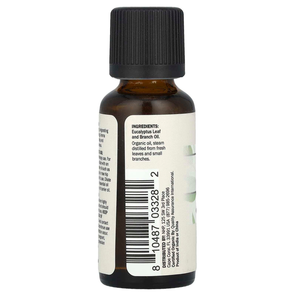 Dr. Mercola, Органическое эфирное масло, эвкалипт, 30 мл (1 жидк. унц.)