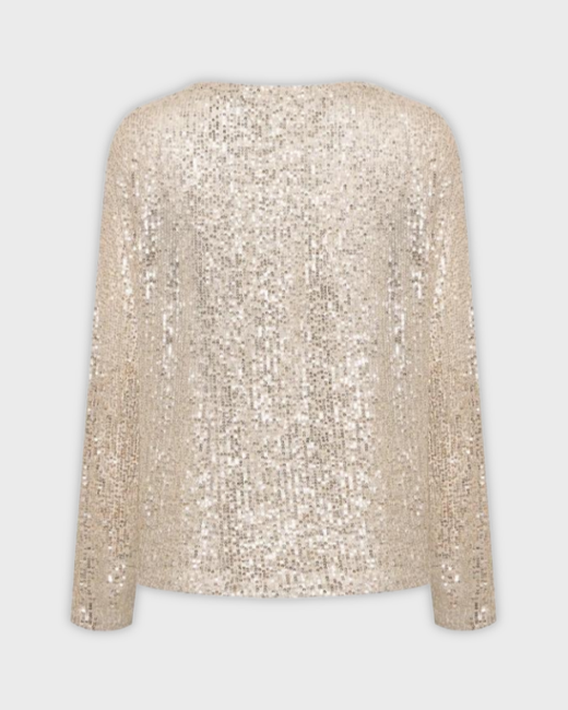 Лонгслив из серебряной пайетки