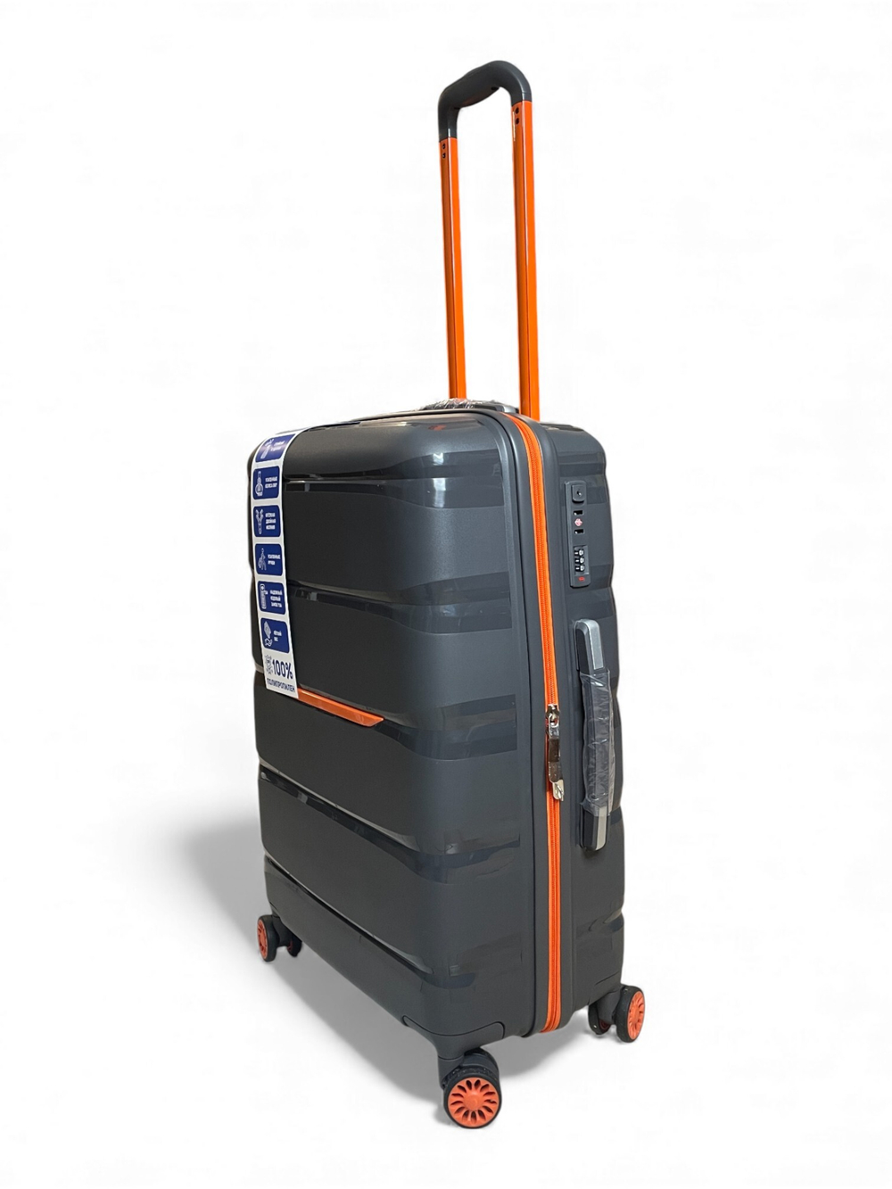 Средний чемодан Bon-Voyage PP Skycase#3, Серый, M