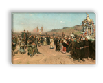 "Крестный ход в Курской губернии", Репин Илья Ефимович, картина (репродукция)