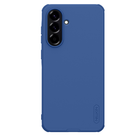 Усиленный защитный чехол синего цвета от Nillkin для Samsung Galaxy A56 5G, серия Super Frosted Shield Pro