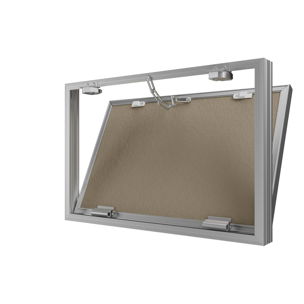 Люк ревизионный D Ceramo Base 600х400 скрыт.монтаж съемный алюминий EVECS