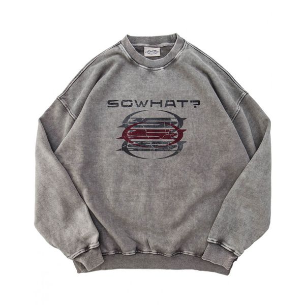 Толстовка из плотного хлопка OPM серая - фото 1