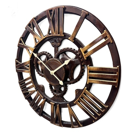 Настенные часы-скелетон Castita CL-51-Skeleton-Wood