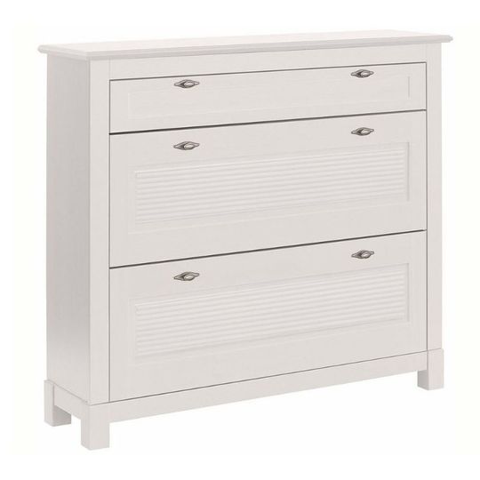 Обувница белая для прихожей Рауна 21 (образец из салона)