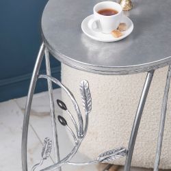 Столик приставной Oliva Branch (Олива Бранч) Сильвер Античное серебро