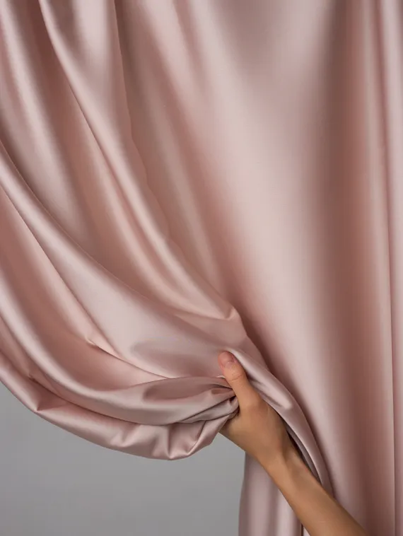 Шелк искусственный стрейч оптом, арт. 2207, Китай, пудра