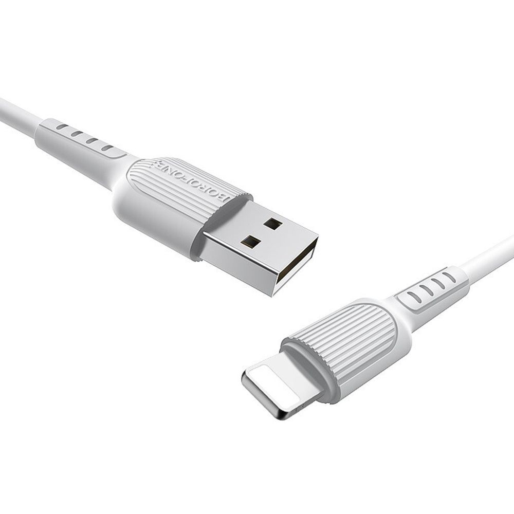 Кабель USB - Lightning BOROFONE BX16 (белый) 1м