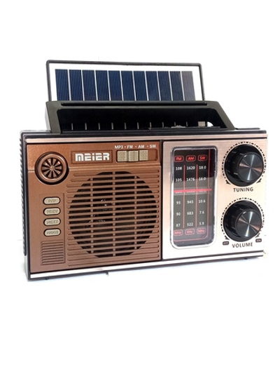 Радиоприемник Meier M-538BT-S+MP3 плеер Solar panel