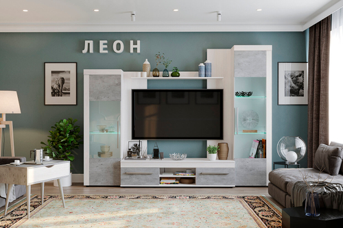 Гостиная модульная Леон. Комплект 2