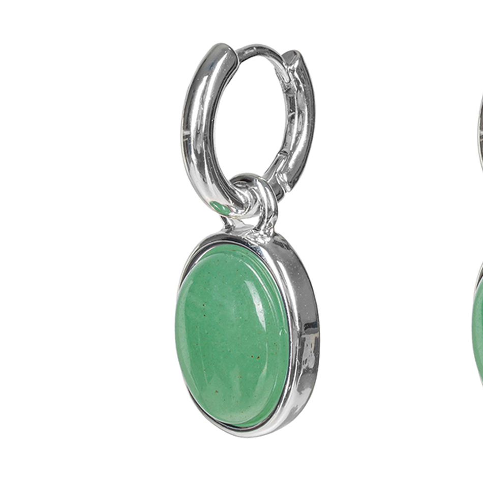 Серьги Fiore Luna GREEN AVENTURINE LE1204 G/S