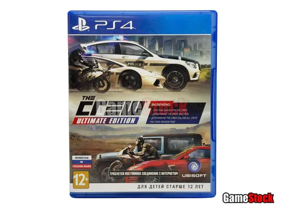 PS4 The Crew Ultimate Edition CUSA-00161 Б/У, игра не работает (Полностью на русском языке)