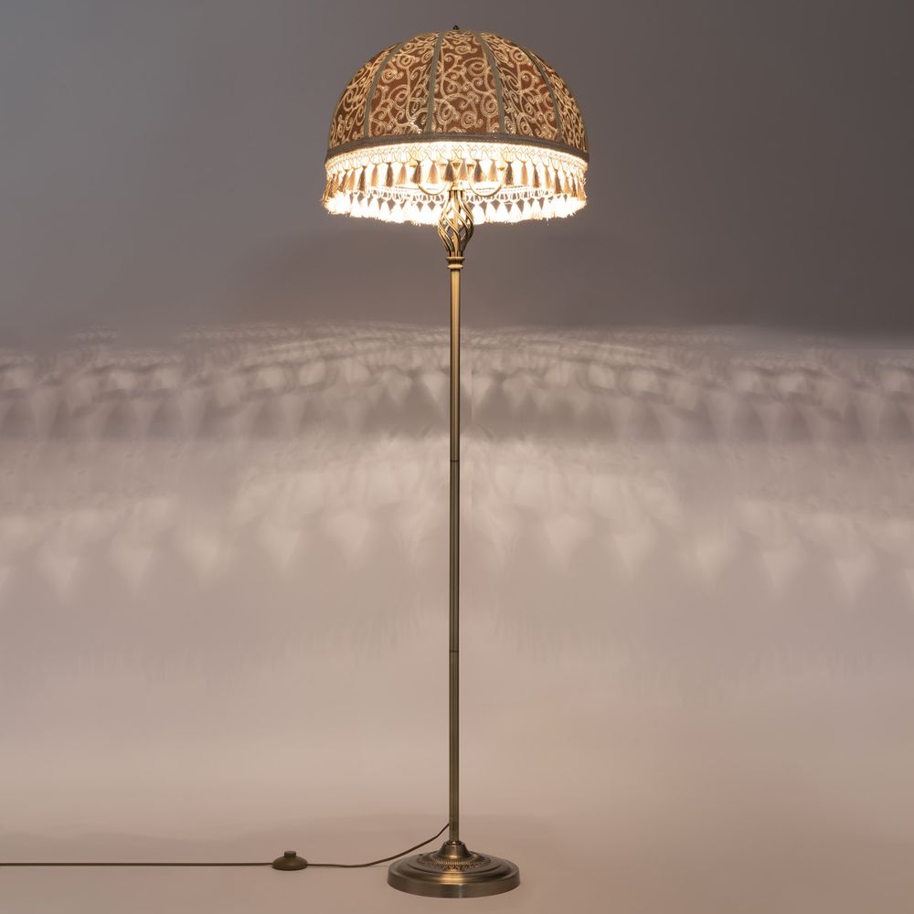 Citilux Базель CL407935 Торшер бронза с абажуром Вышивка