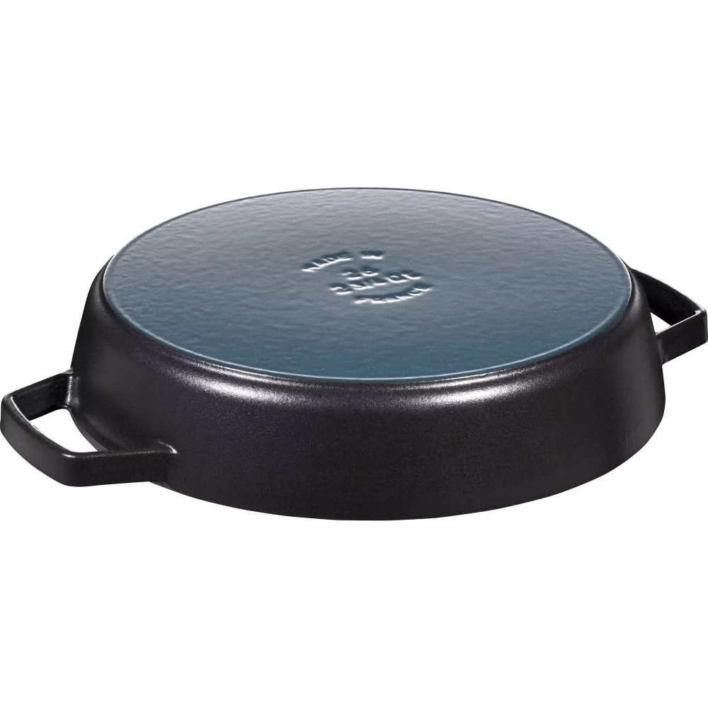 STAUB - Сковорода чугунная 26 см с двумя ручками, черная / артикул   40511-725-0  / GTIN 3272340022548