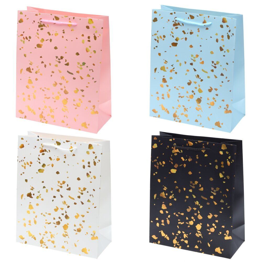 GAEM Пакет подарочный (бумага 210г/м2, блок 12шт), L26 W12 H32 см, 4в.