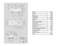 Стальная ванна Kaldewei SANIFORM PLUS STAR Mod. 337, 1800*800*410, Easy clean, alpine white, без ножек, с отверстиями для ручек