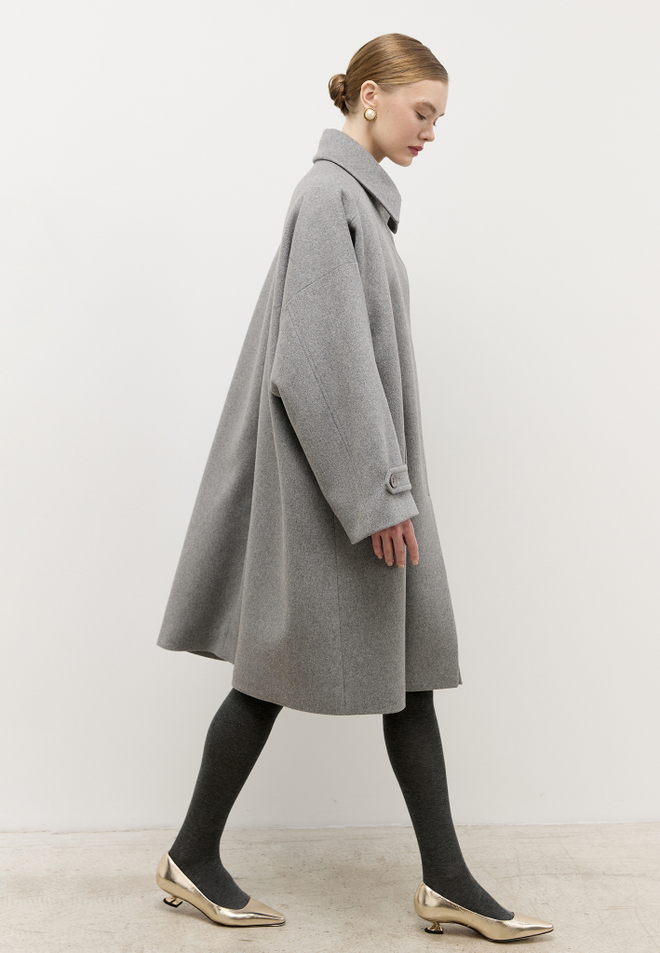 Полупальто расклешенное