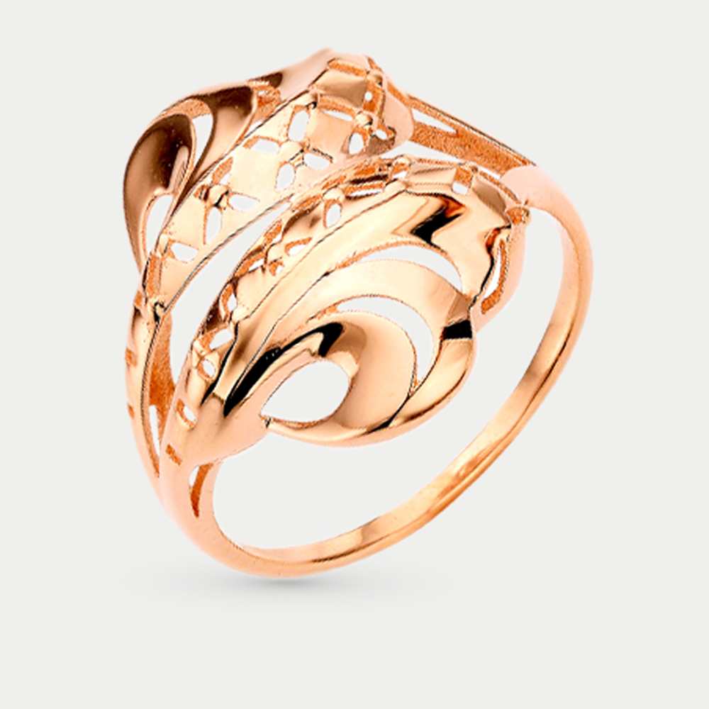 Кольцо женское из розового золота 585 пробы без вставок (арт. 79099500)