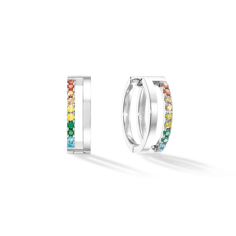 Серьги Coeur de Lion Multicolour Silver 0136/21-1517