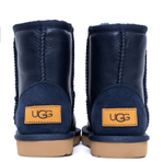 UGG Kids Classic Short Metallic Navy