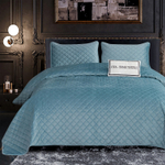 Велюровое покрывало ромб OVF011